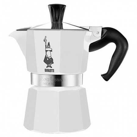 Bialetti MOKA EXPRESS, белая, 6 порций, Арт. 3743